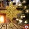 6 Inches Star Tree Topper Exquisite Shimmery Christmas Tree Topper(Gold)
